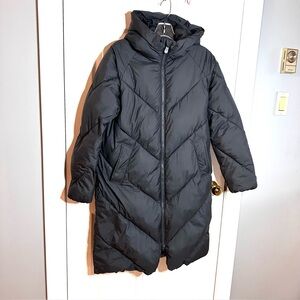 SAVE THE DUCK Women’s Long Parka Jacket Winter Coat, Grey, Size XS Warm, Quilted